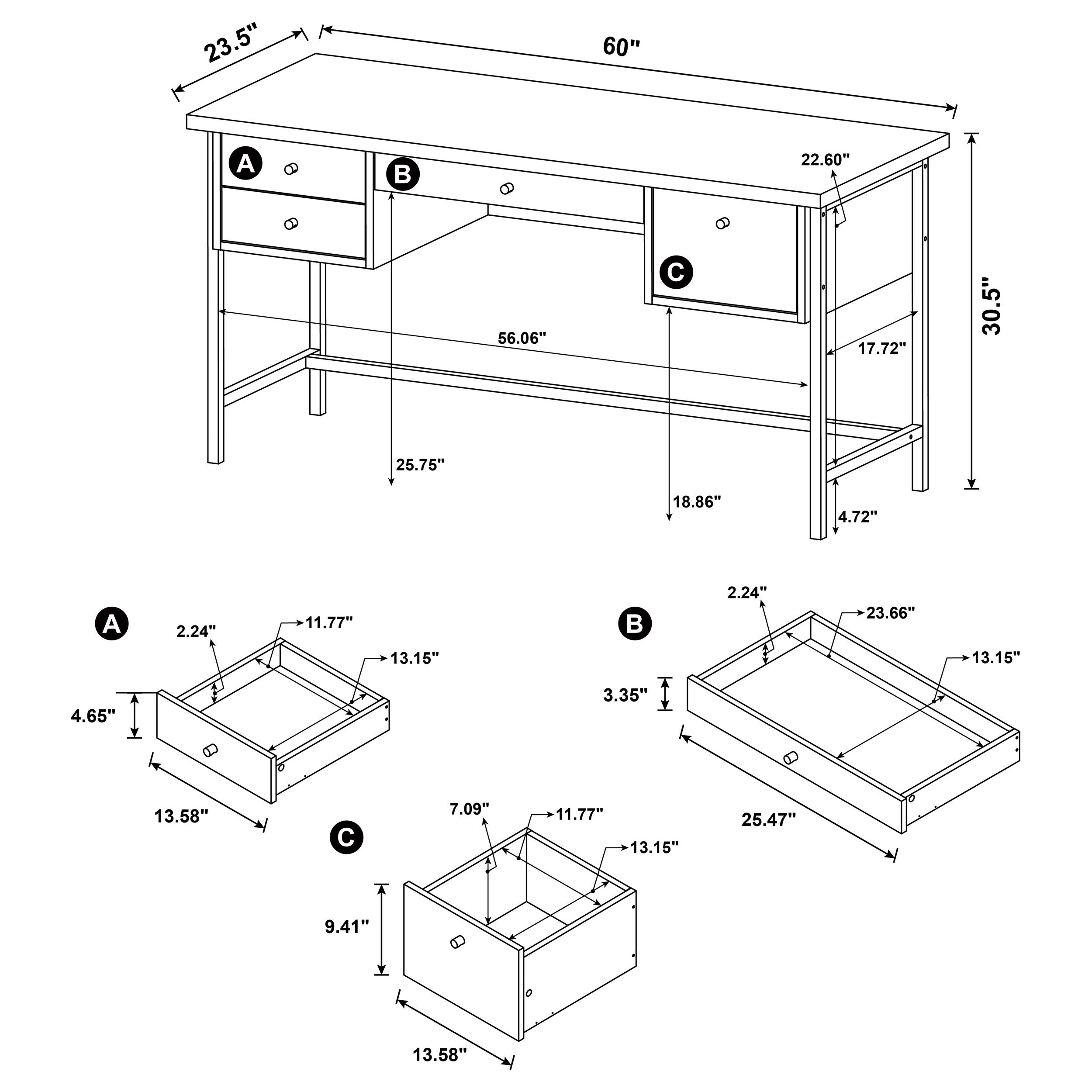 Kemper Writing Desk