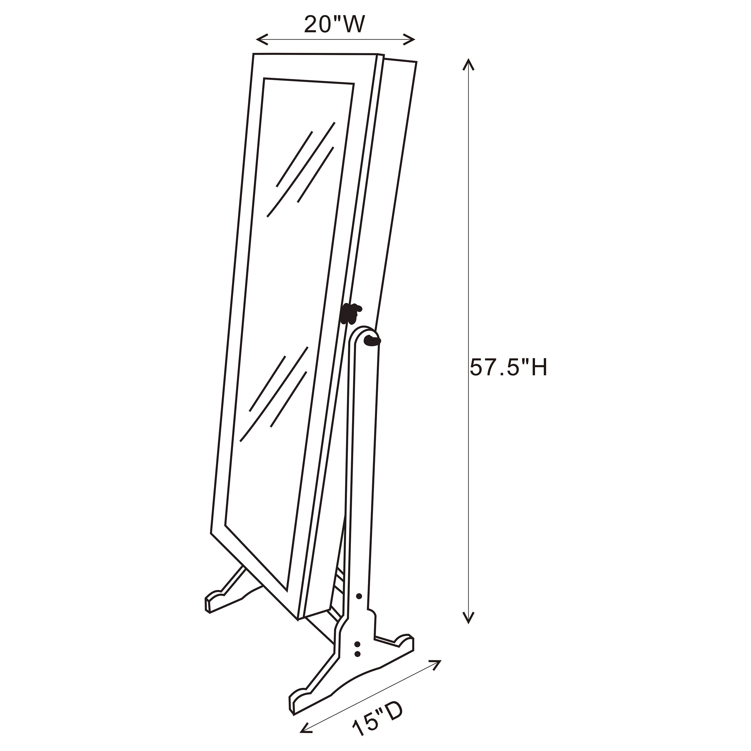 Yvonne Jewelry Cheval Mirror
