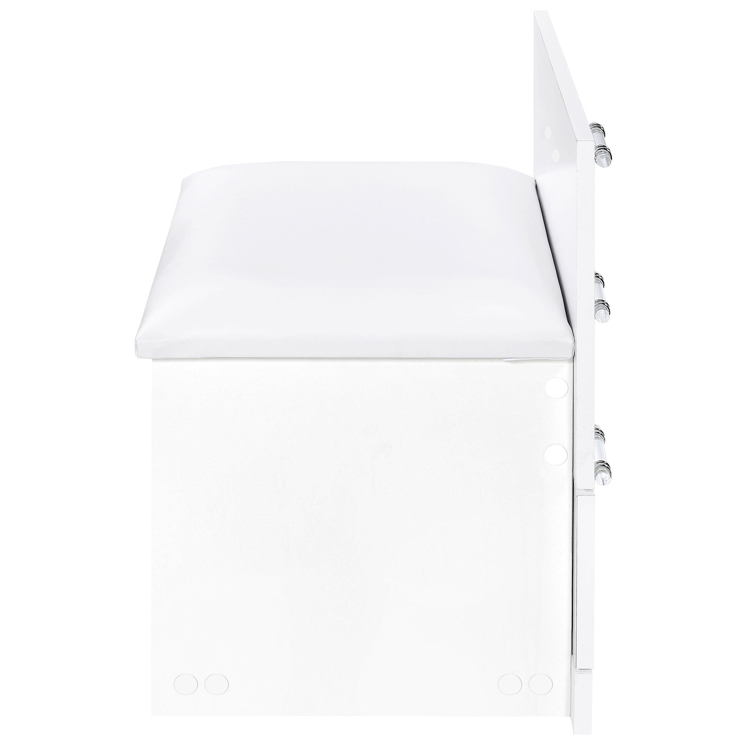 Danbury Makeup Vanity Table with LED Mirror and Stool