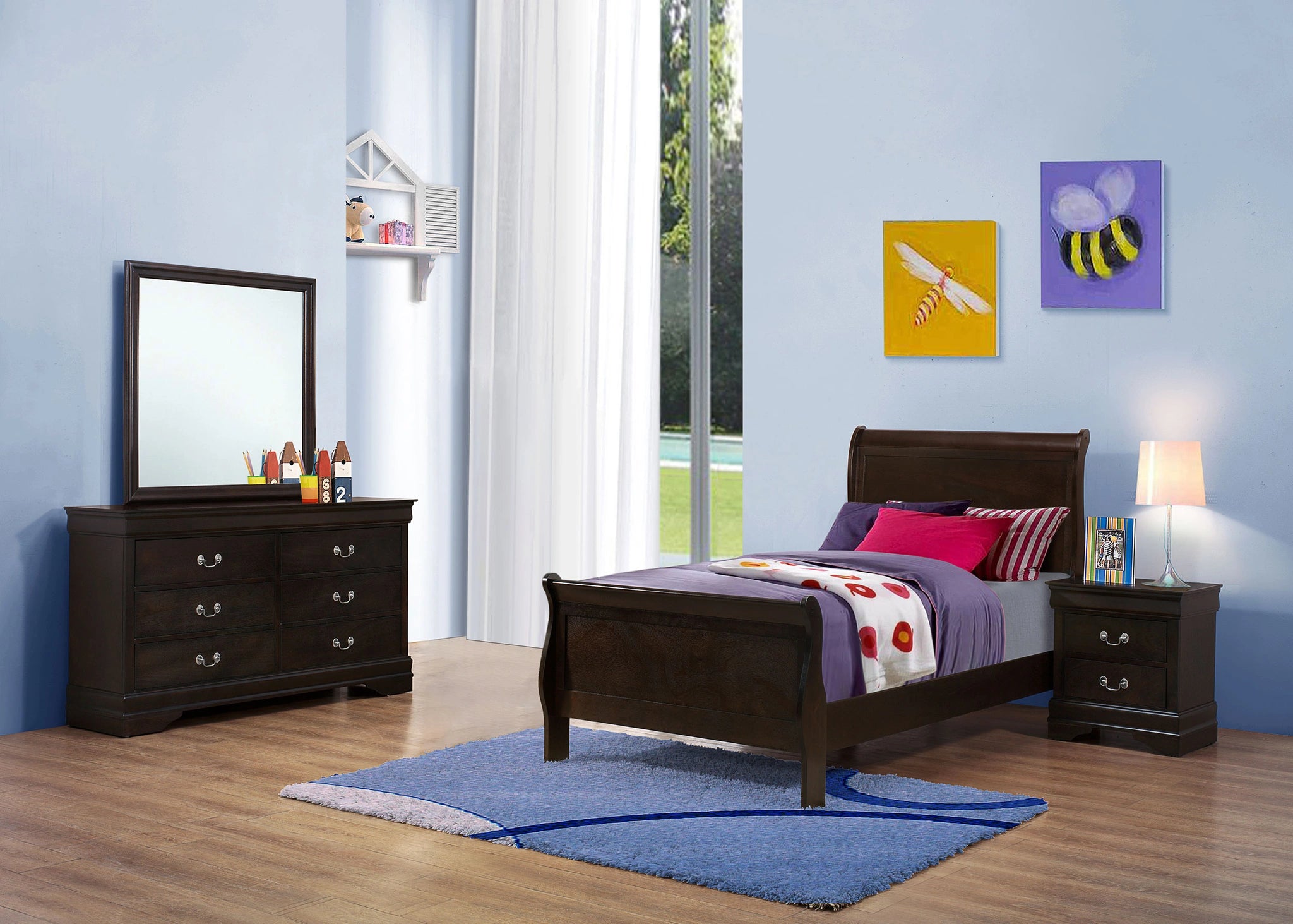 Louis Philippe Bedroom Set
