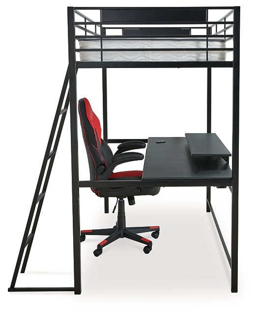 Broshard Loft Bed with Desk