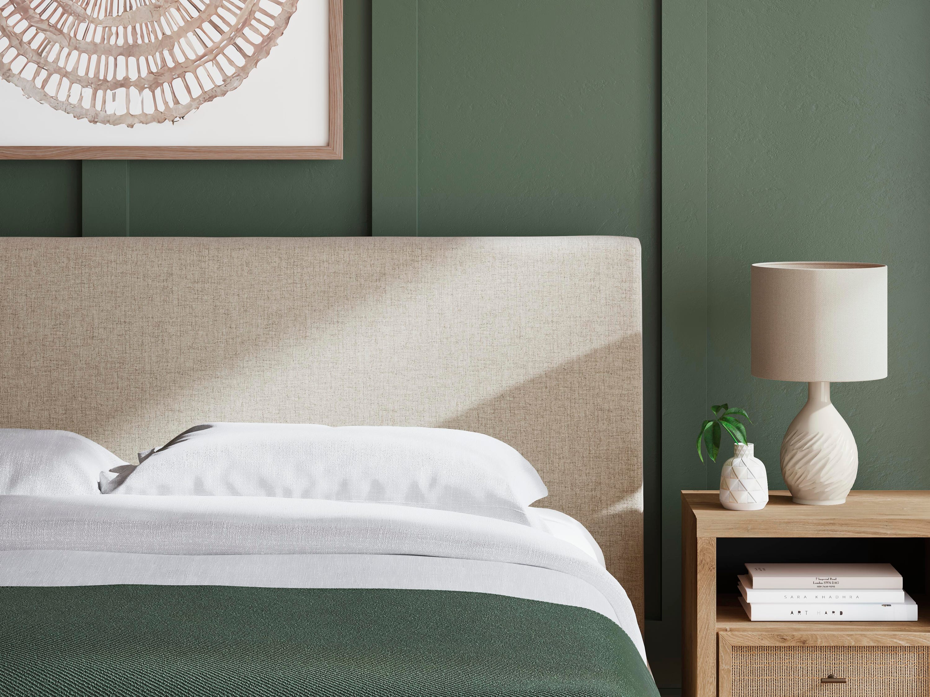 Cielden Upholstered Bed with Roll Slats