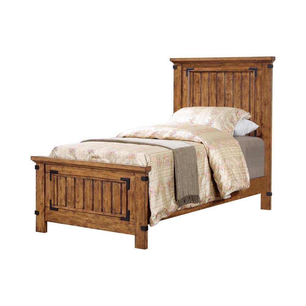 Brenner Twin Storage Bed Rustic Honey