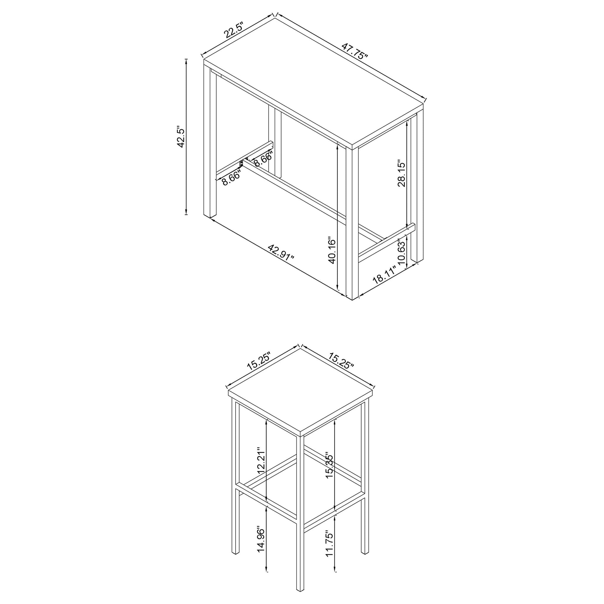 Natividad Bar Table Set