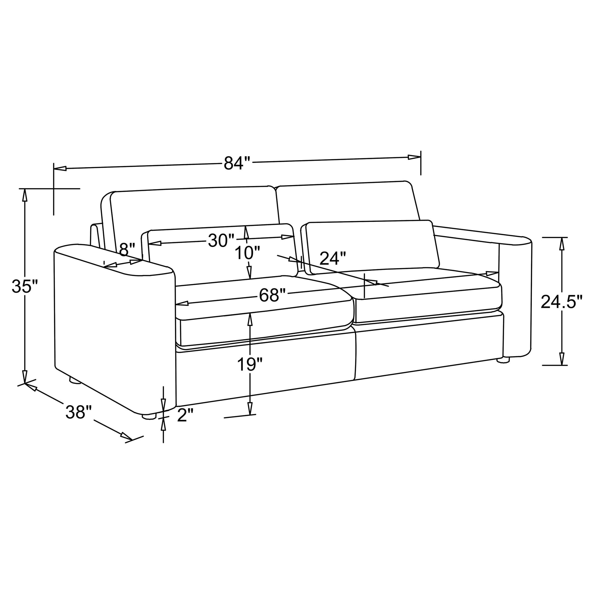 Amador Track Arm Sofa
