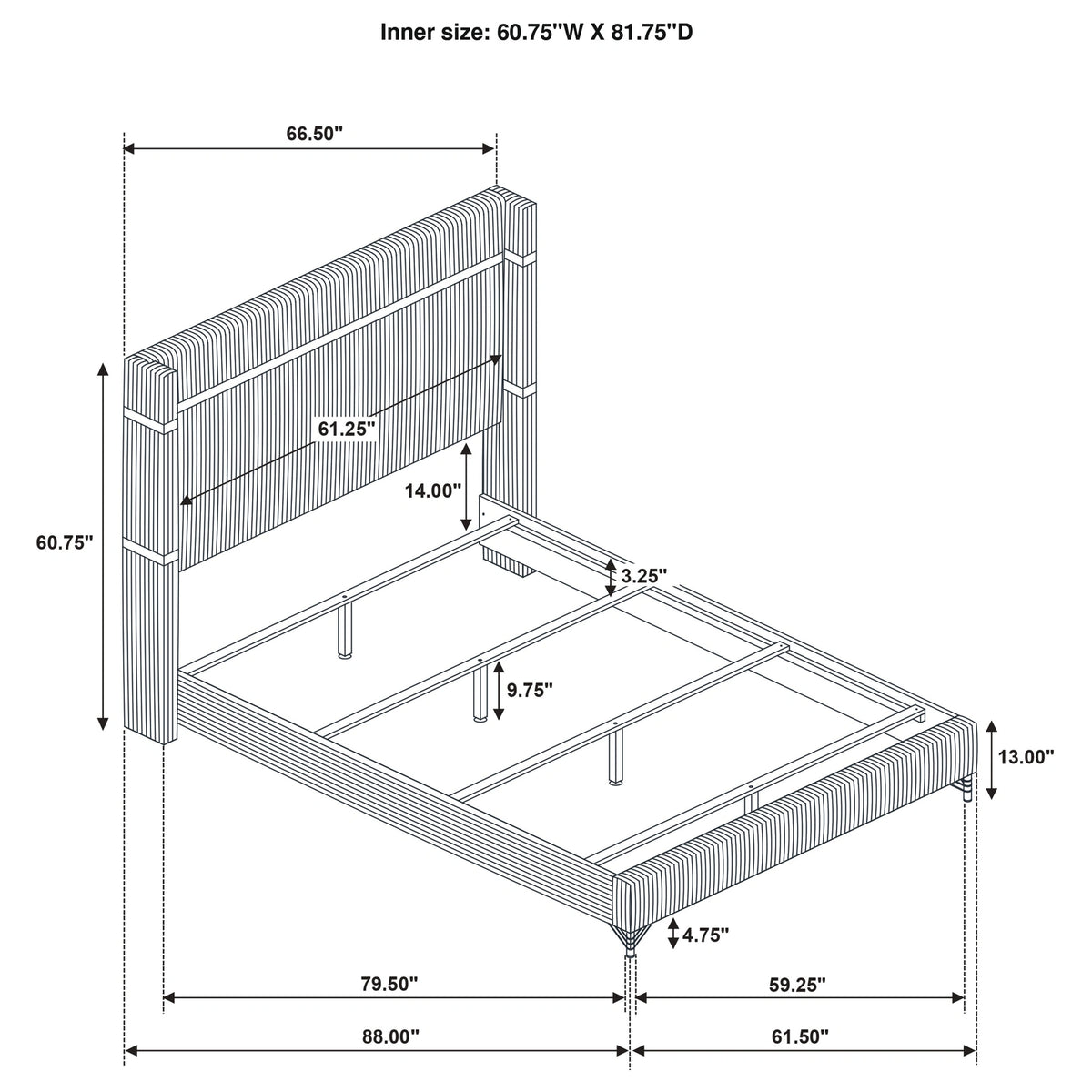Lucia Wingback Bed