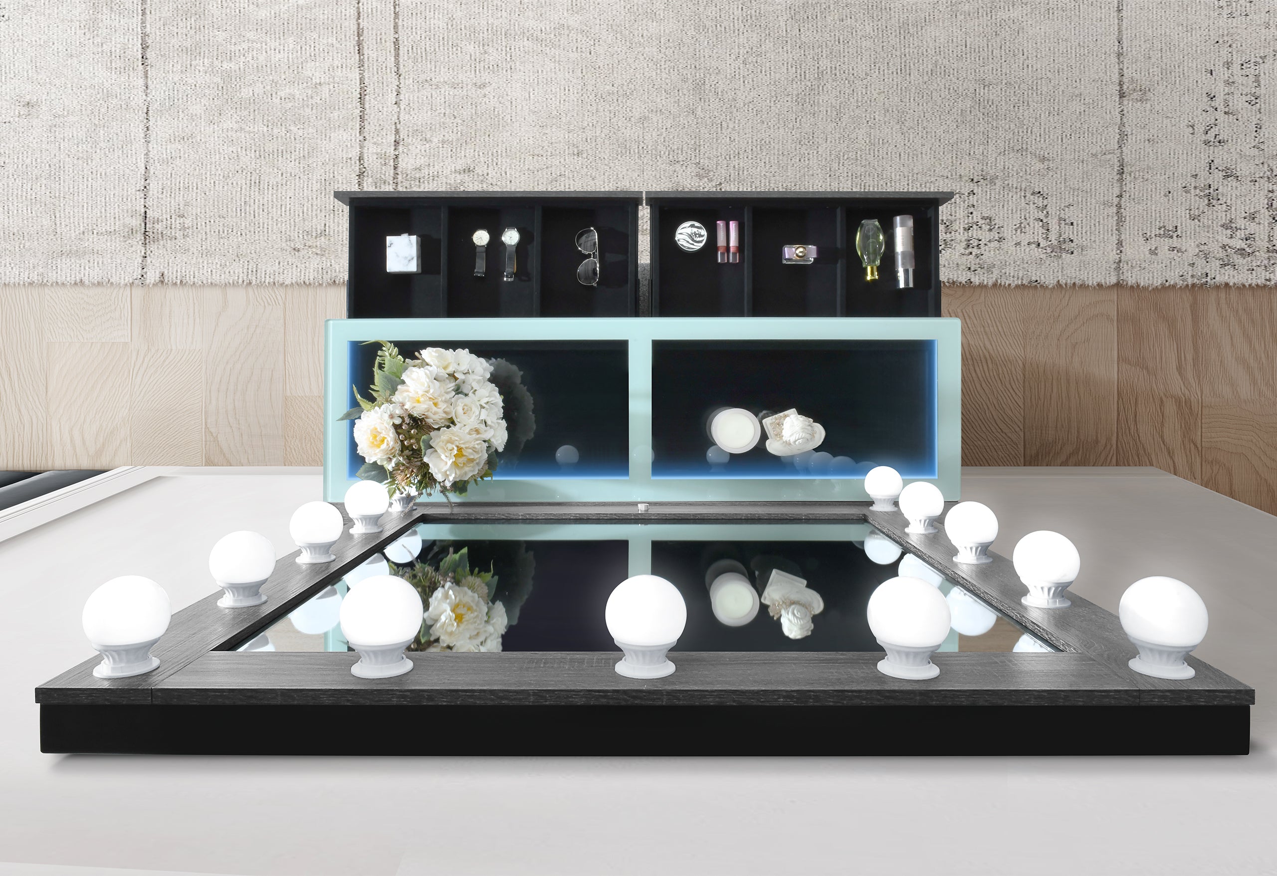 LEXI GREY VANITY WITH SPEAKER