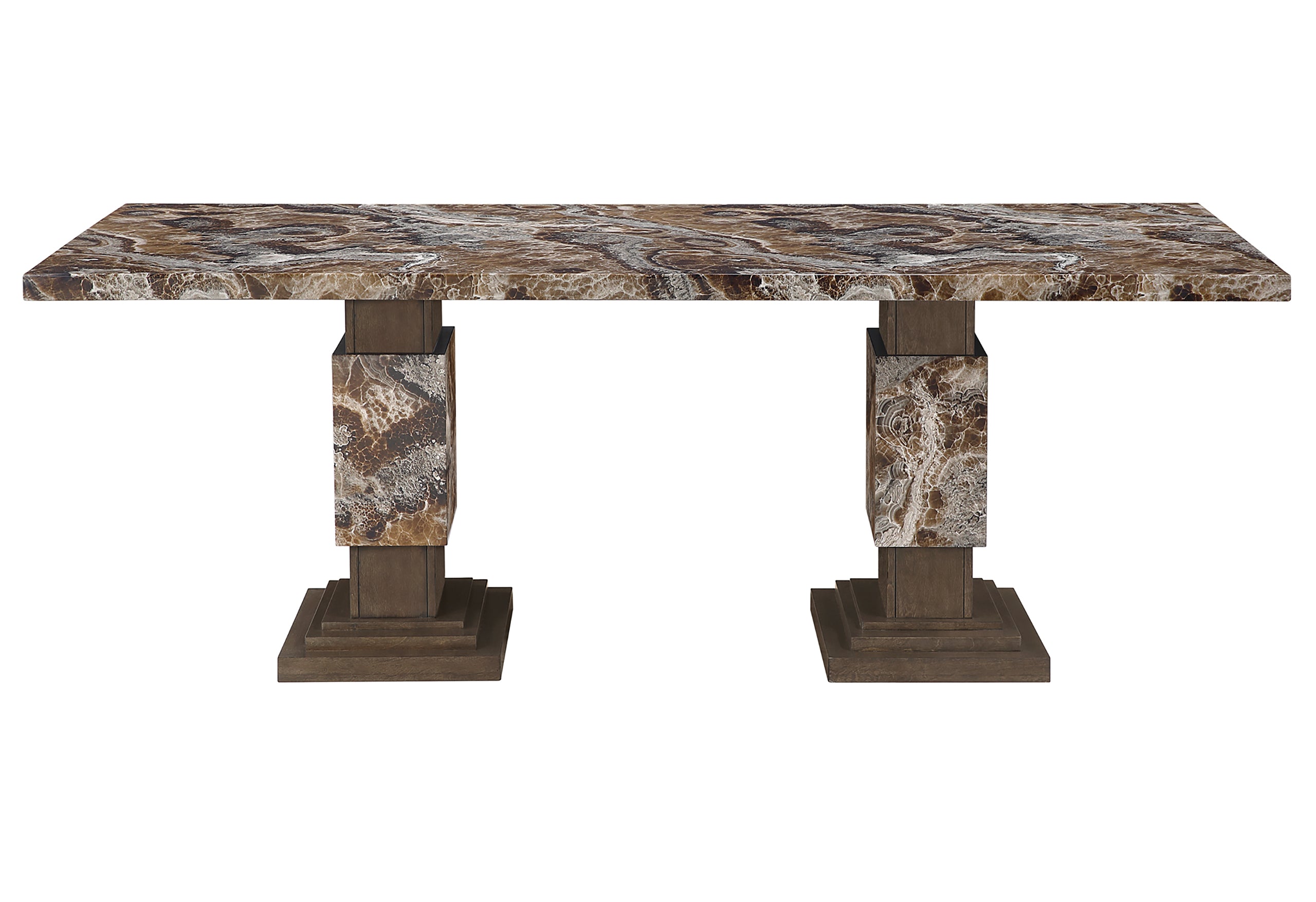 D12 BROWN DINING TABLE