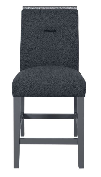 MONACO DARK GREY BAR STOOL KIT OF 2