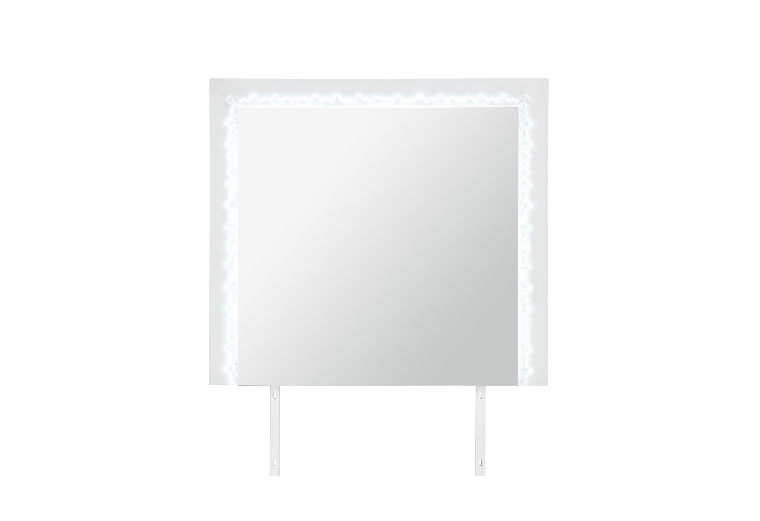NAOMI SILVER MARBLE MIRROR WITH LED