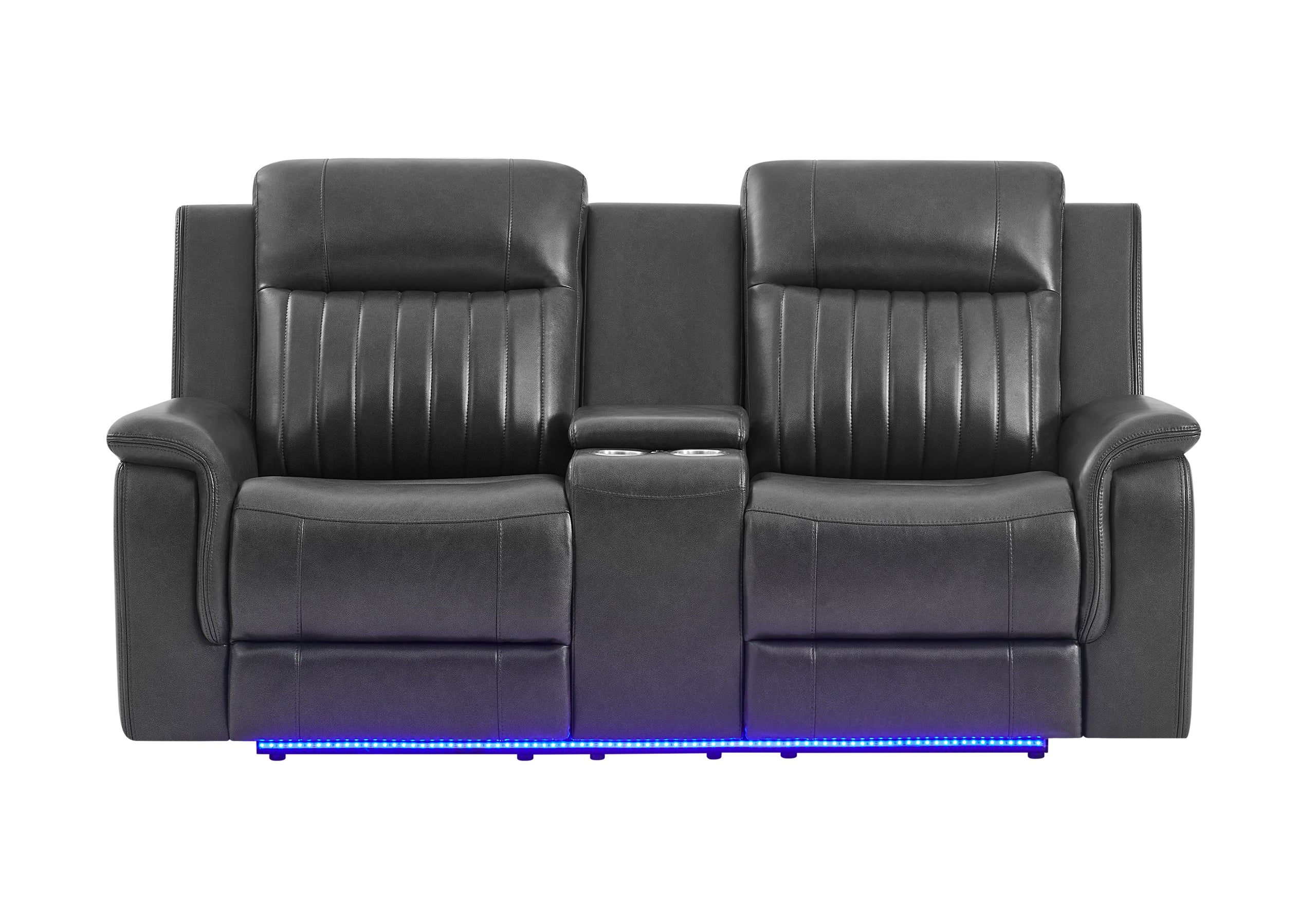 U8879 BLANCHE CHARCOAL PWR CON REC LS W/LED, GLOBAL SS & SUBWOOFER