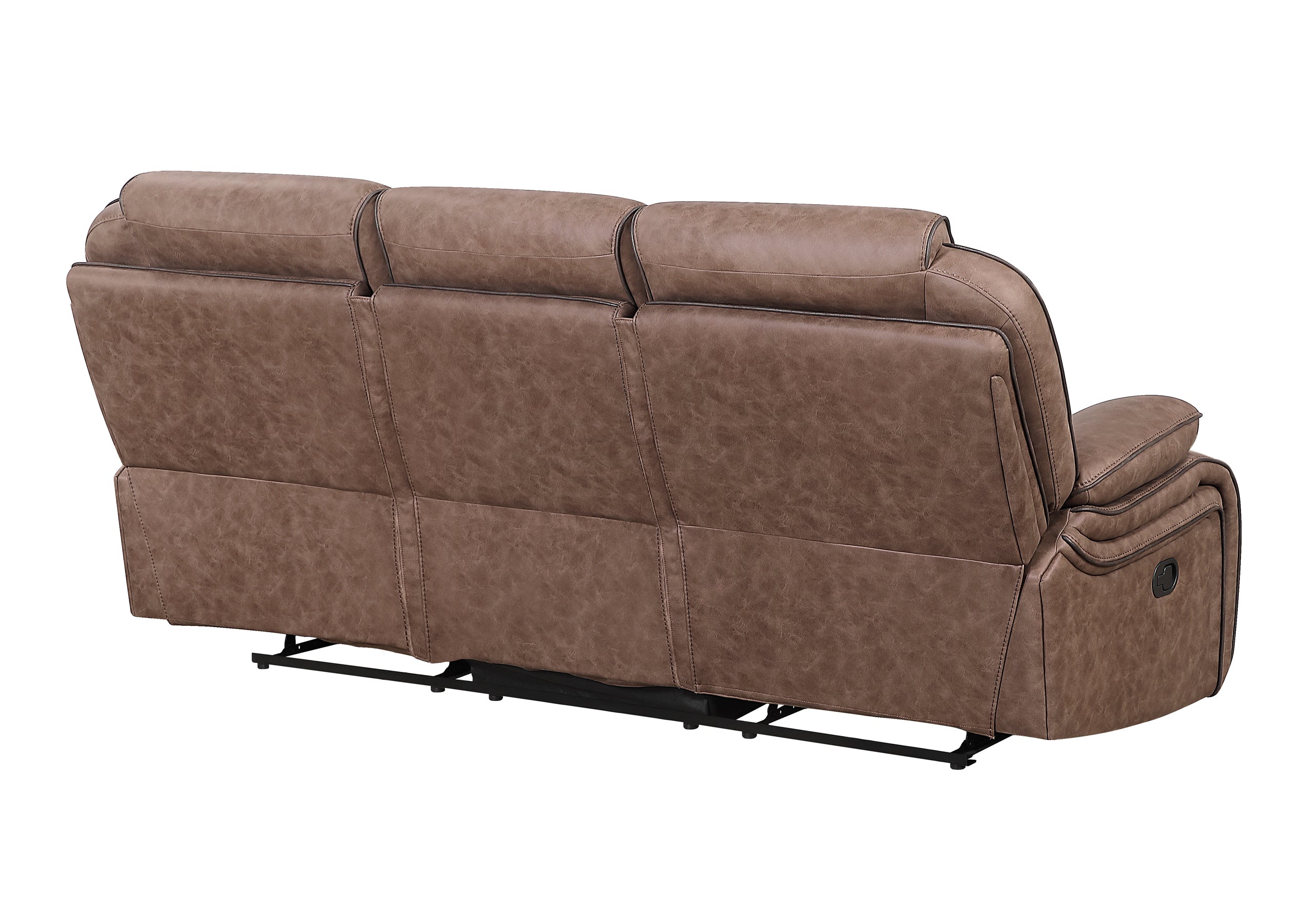 U2250 BROWN RECLINING SOFA