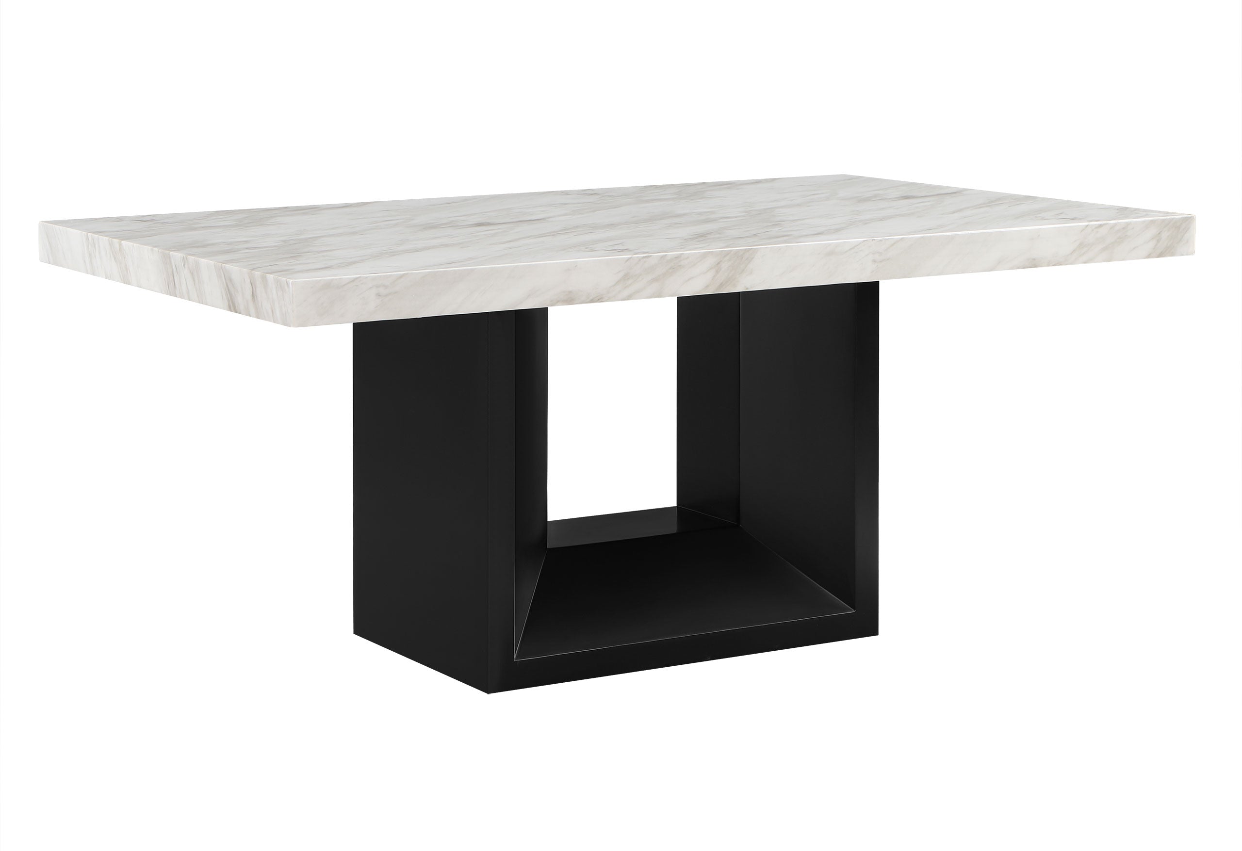 D02 DINING TABLE + 8 D03 BLACK DINING CHAIRS