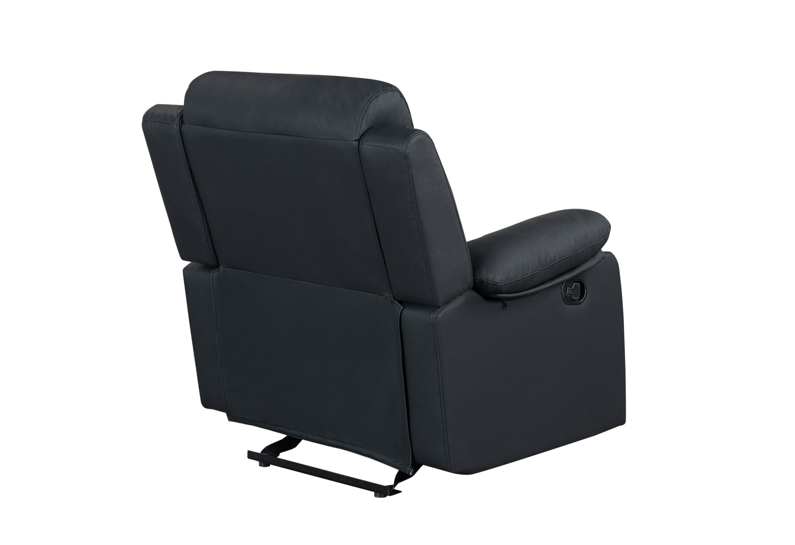 U6026 BLACK PU 72A GLIDER RECLINER WITH LED