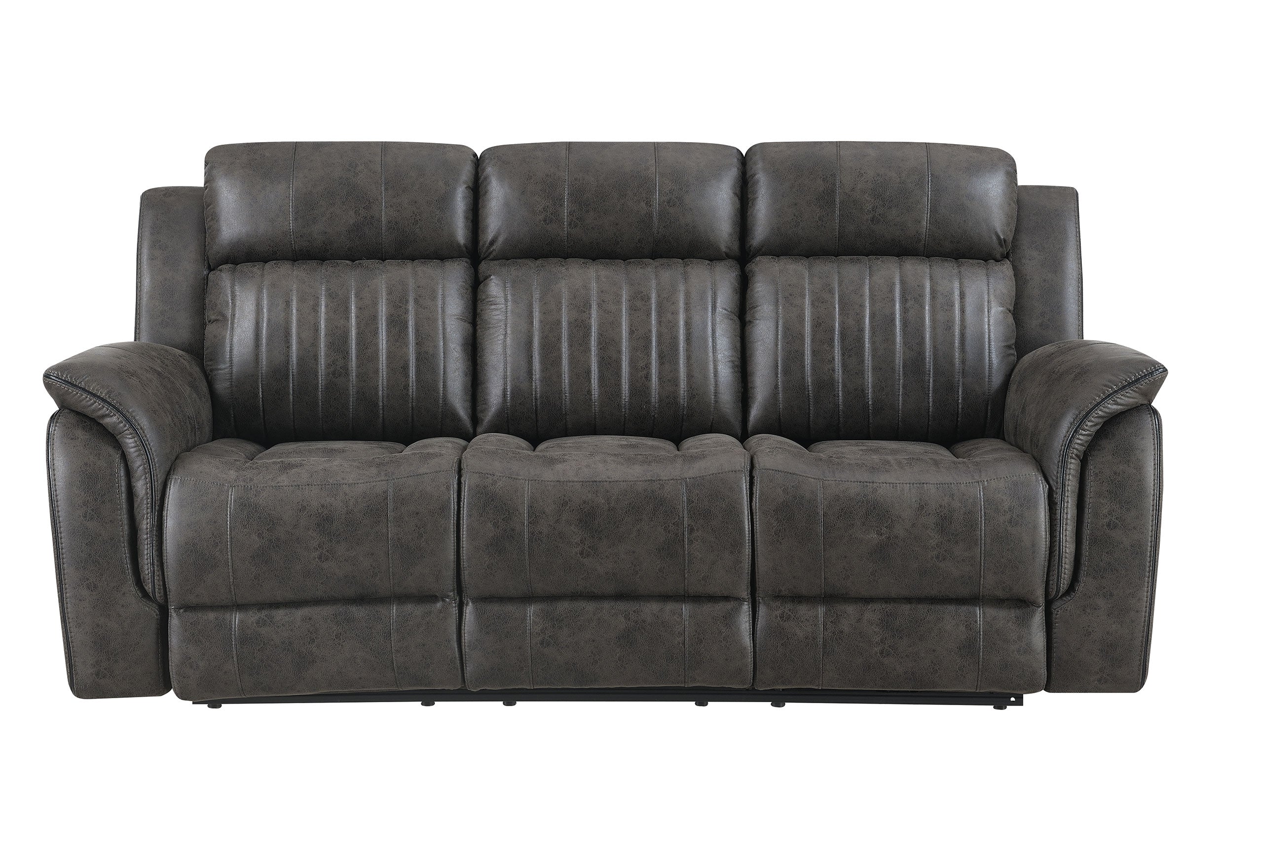 U8517 GREY RECLINING SOFA/CONSOLE RECLINING LOVESEAT/GLIDER RECLINER
