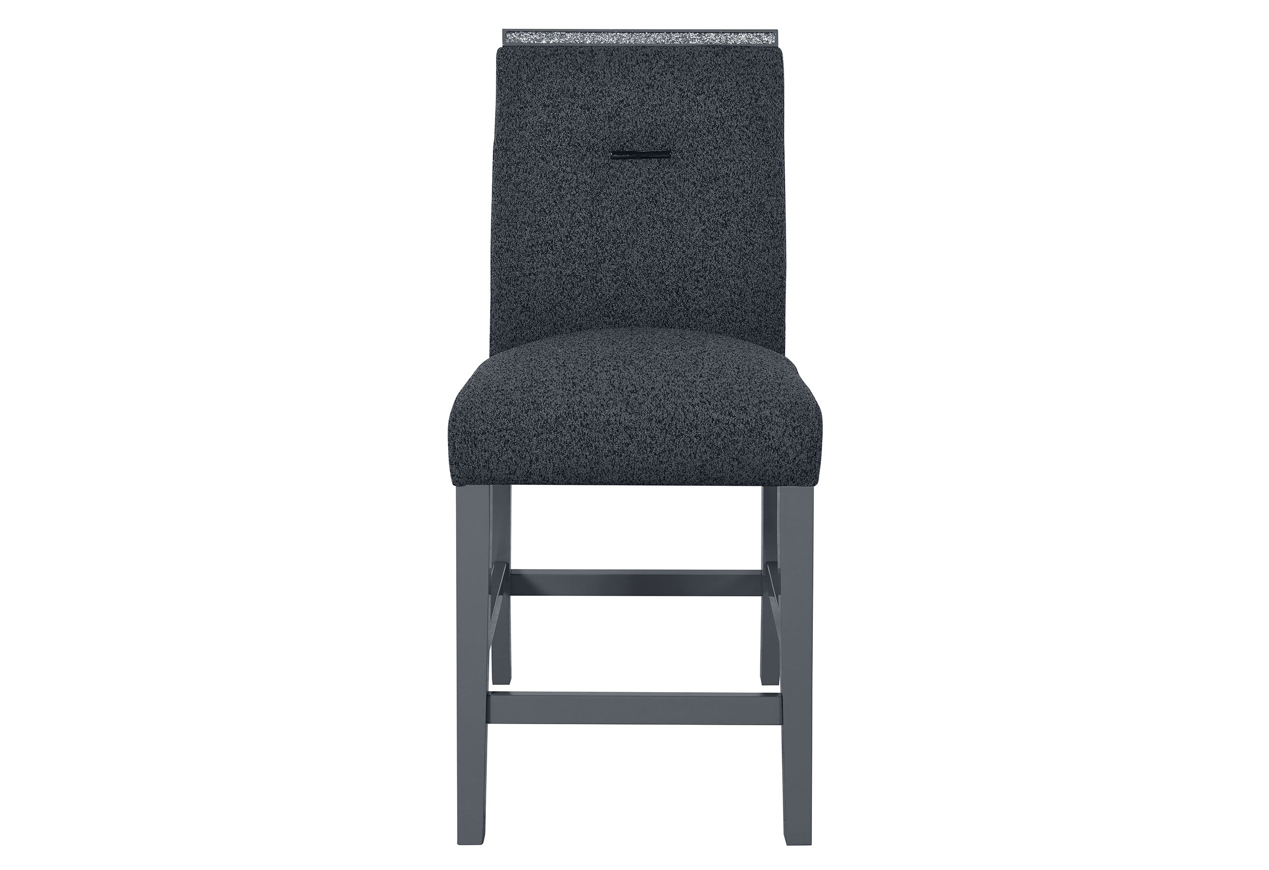 MONACO DARK GREY BAR TABLE AND 6 MONACO DARK GREY BAR STOOLS